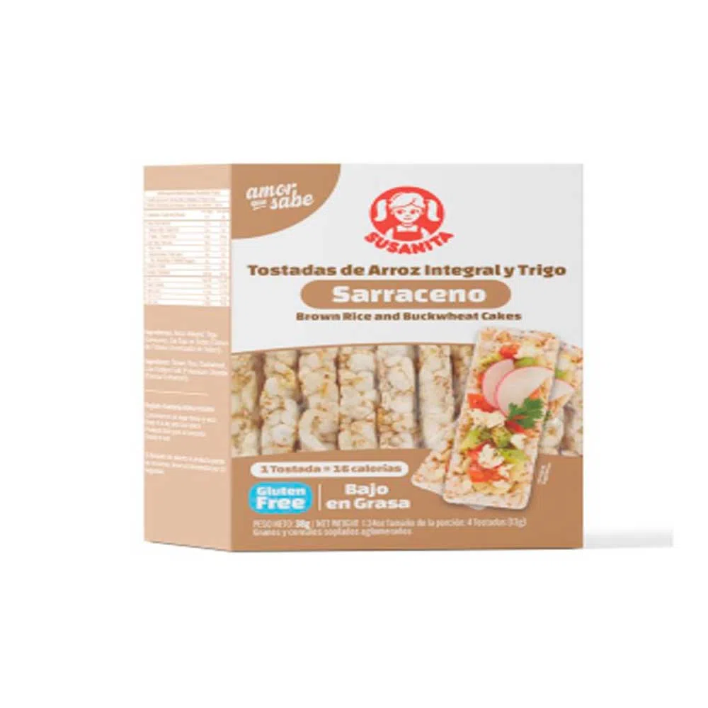 tostadas de arroz integral sarraceno susanita 38g