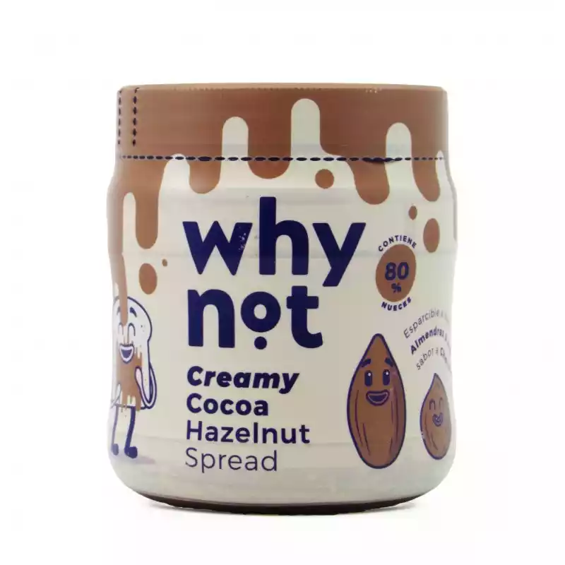 crema de almendras y avellanas why not chocolate crocante 284g