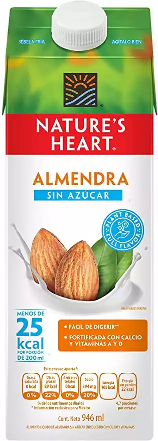 bebida de avena sin azucar natures heart 946ml