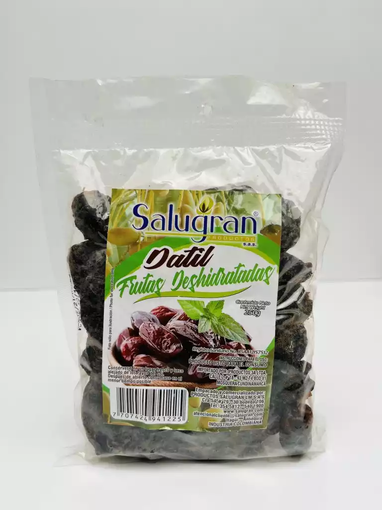 datiles deshidratado salugran 250g