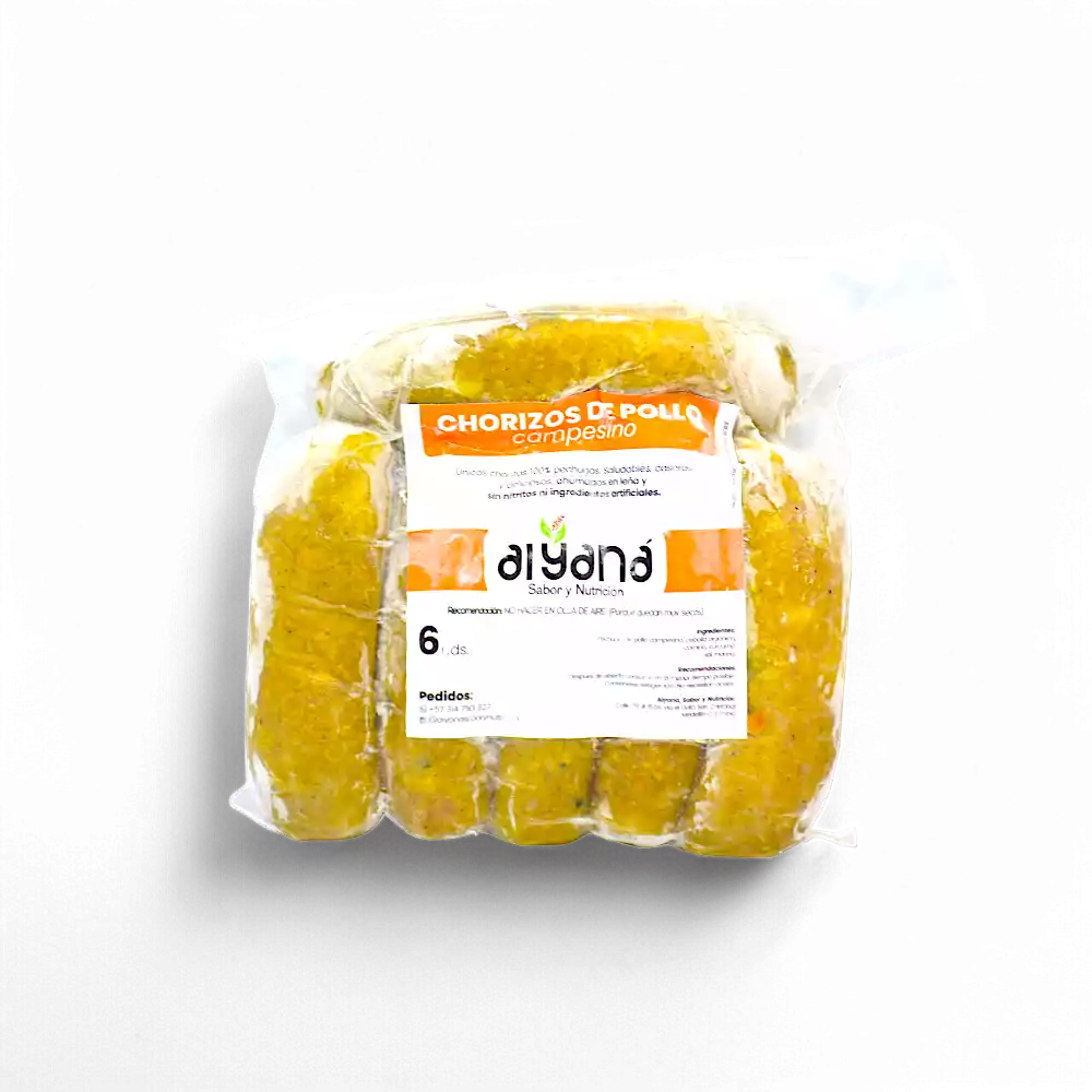 chorizos de pollo aiyana 6u