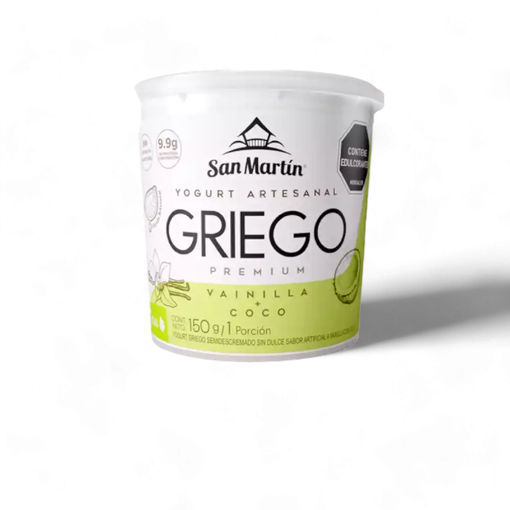 yogurt griego san martin vainilla-coco 150g