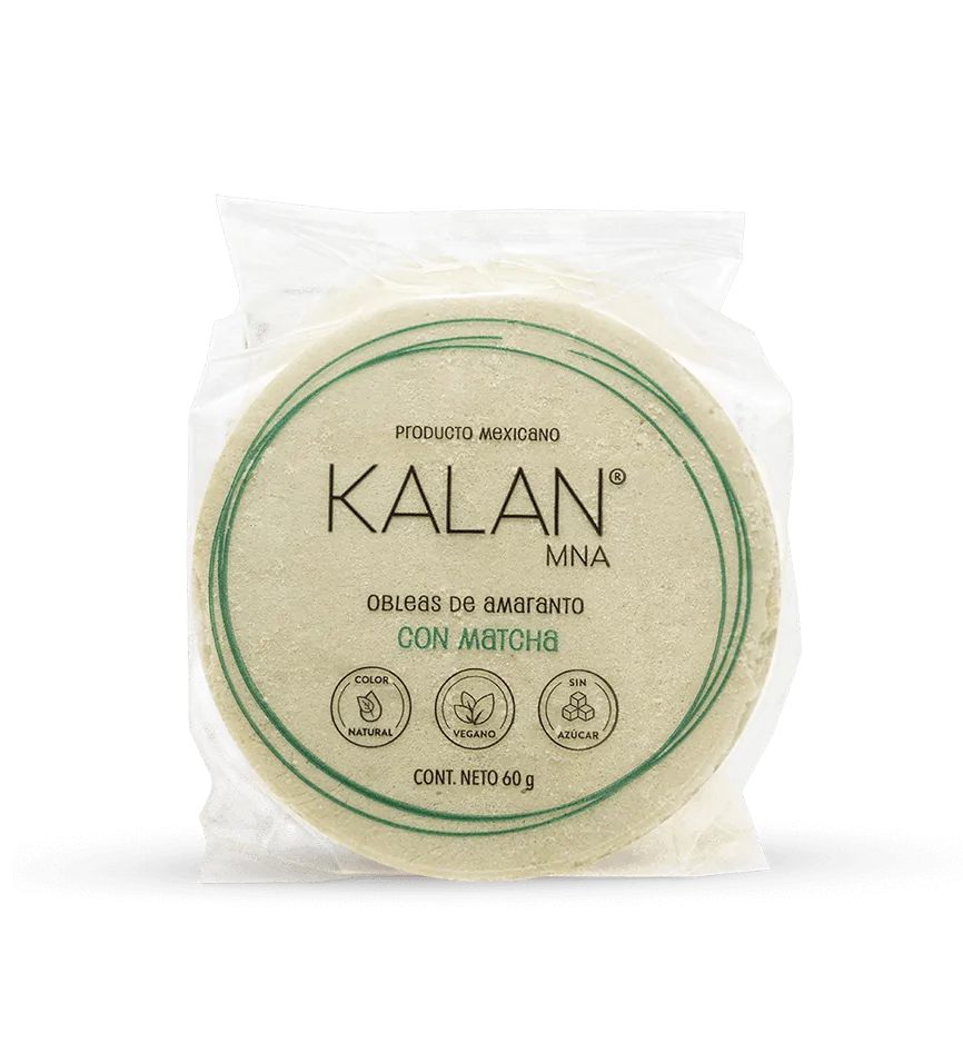 obleas de amarantto kalan matcha 60g