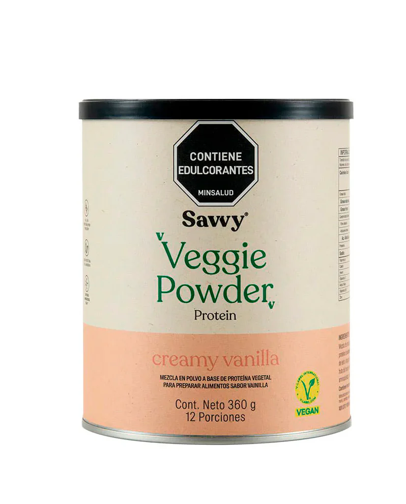 proteina veggie powder savvy creamy vainilla 360g