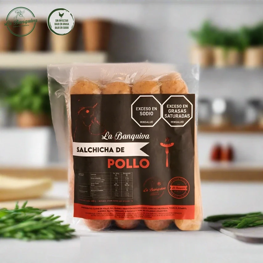salchicha de pollo la banquiva 480 g