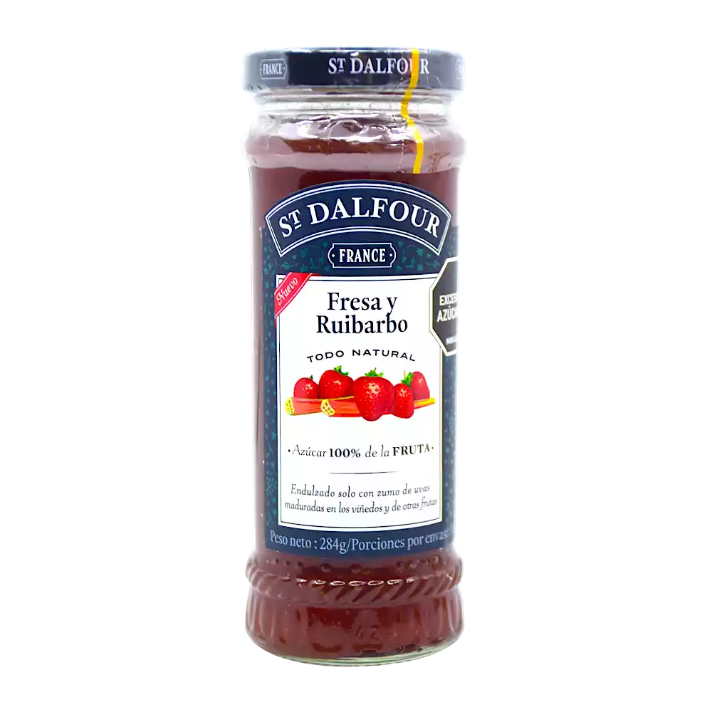 Mermelada st dalfour  fresa y ruibarbo 284g