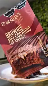 Brownie melcochudo con arequipe es un balance 70g
