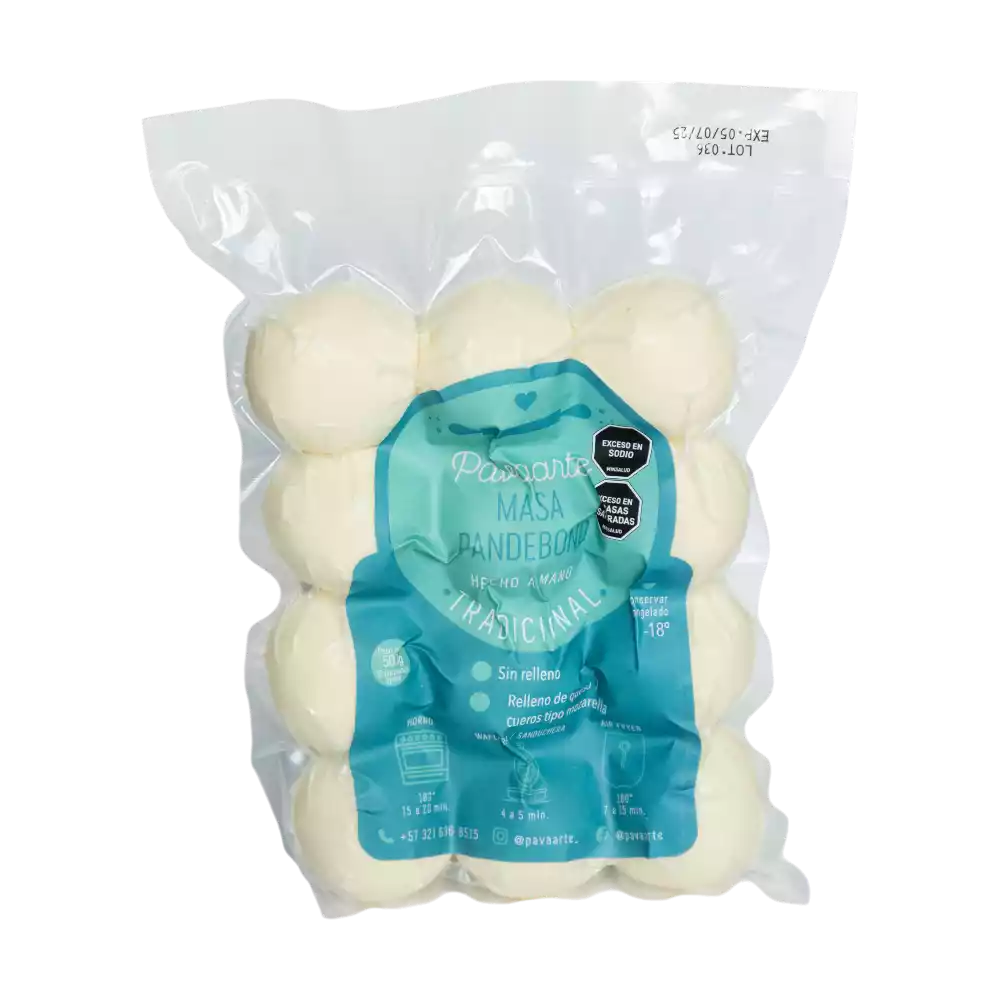 masa de pandebono pavaarte tradicional 500g