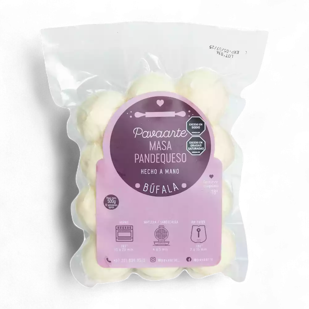 masa de pandequeso pavaarte bufala 500g