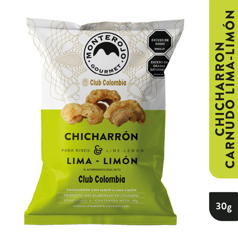 chicharron carnudo monterojo lima limon 30g