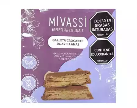 Galleta crocante de avellanas mivassi 34g
