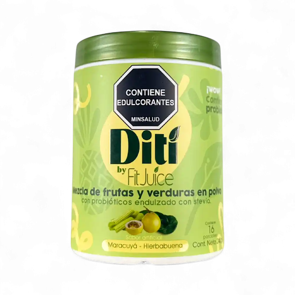 Diti maracuyá hierbabuena mezcla en polvo fit juice 240g