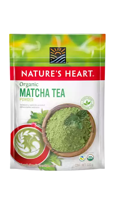 matcha tea organic natures heart 100g
