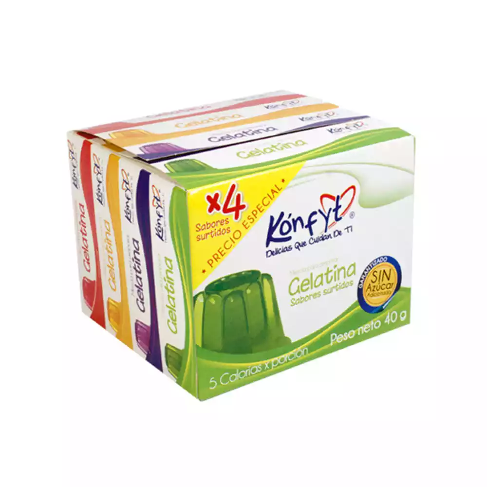 Gelatina konfyt x4 40g