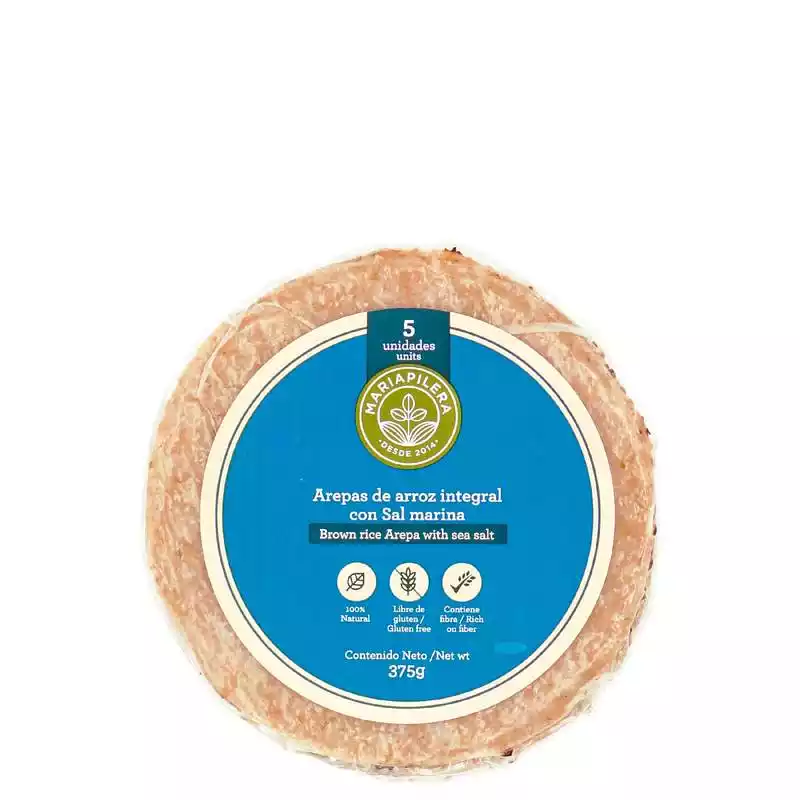 arepa de arroz sal marina maria pilera 375g