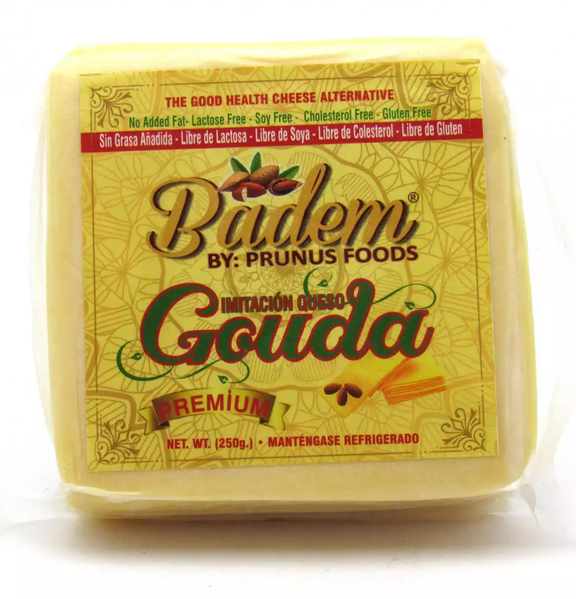 queso de almendra gouda tajado badem 250g