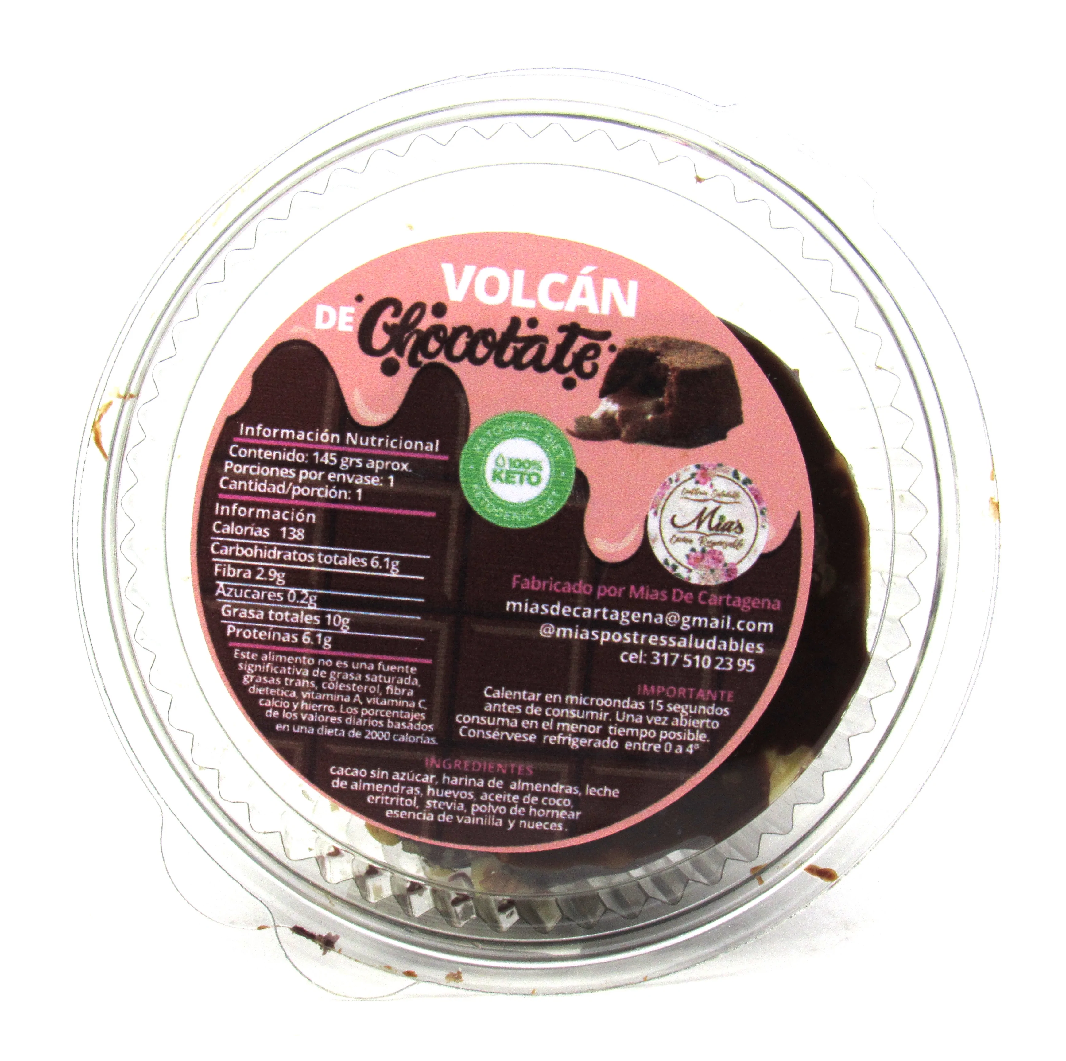 volcan de chocolate mias