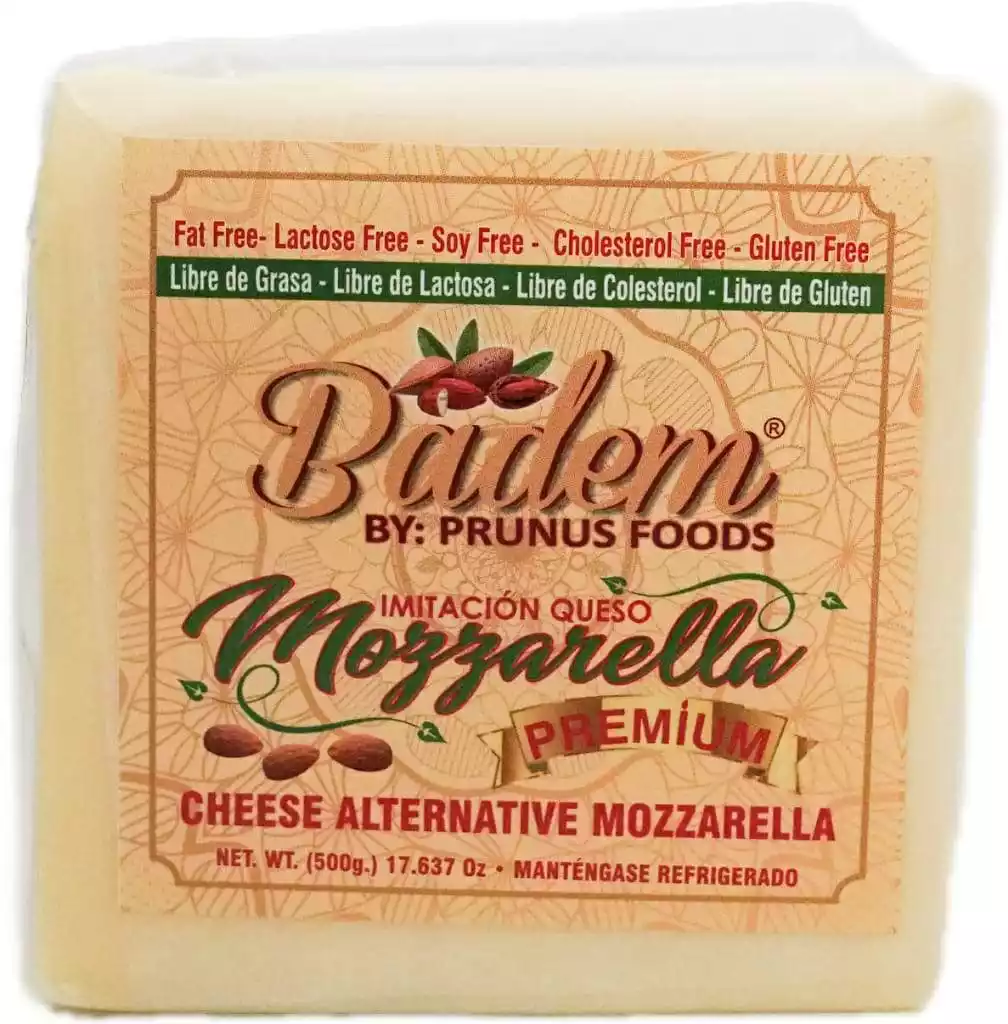 queso de almendra mozarella tajado badem 500g