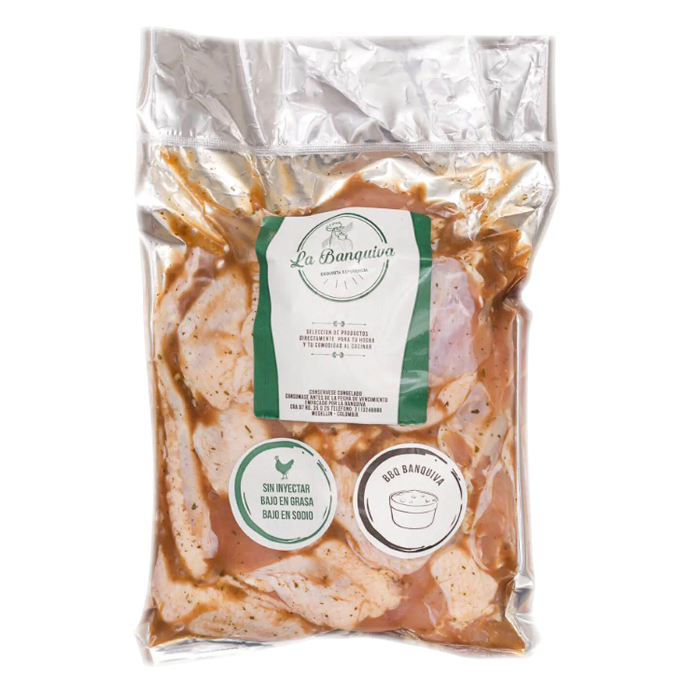 Alitas BBQ  la banquiva 1000g