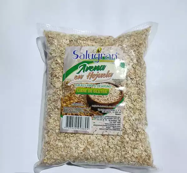 avena en hojuelas sin gluten salugran 500g