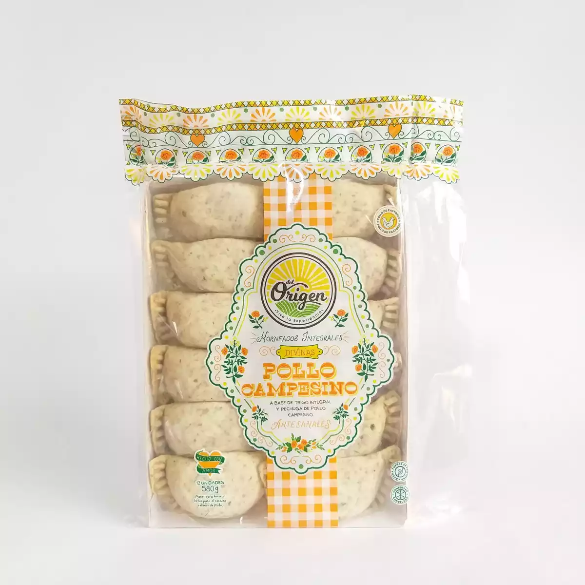 Empanaditas del origen pollo campesino 580g