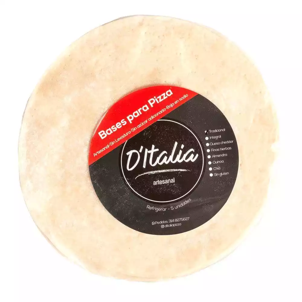 base para pizza tradicional ditalia 715g