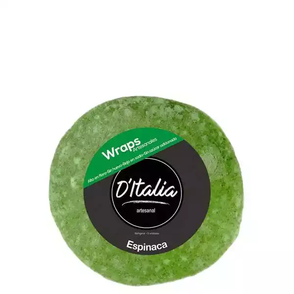wraps espinaca ditalia 325g