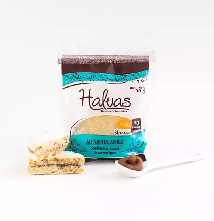alfajor de arroz halvas arequipe 30g
