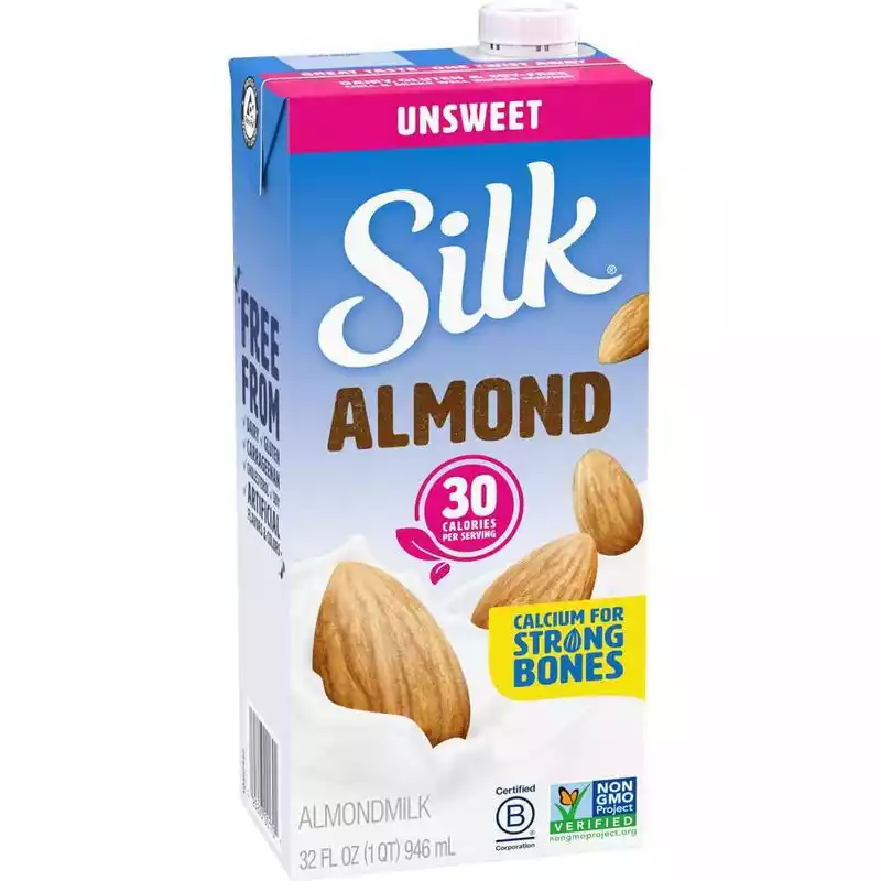 bebida de almendras sin azucar silk  946ml