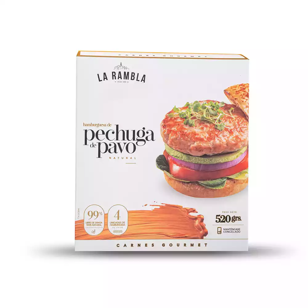 hamburguesa de pechuga de pavo la rambla 520g