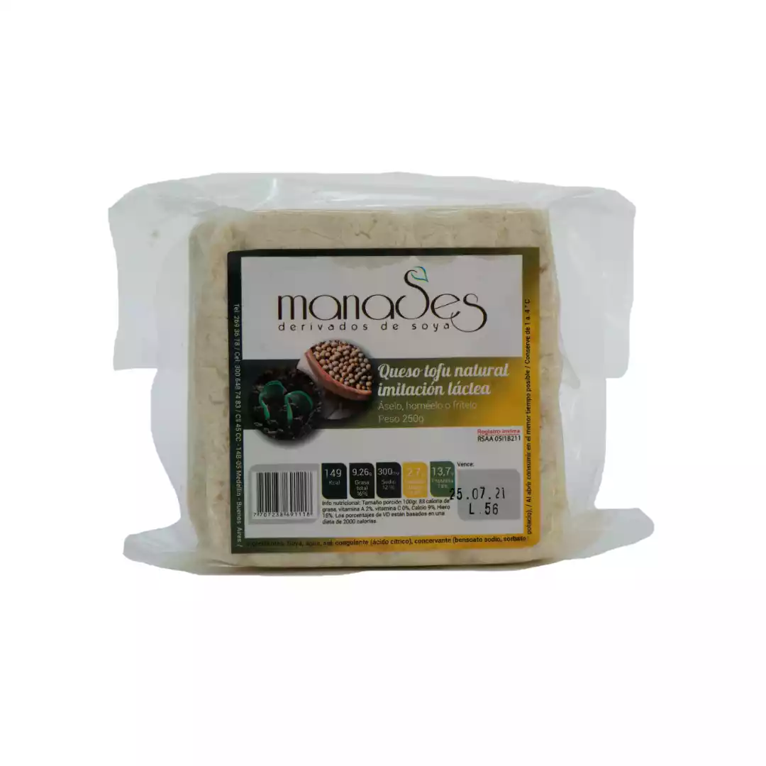 queso tofu manases natural 250g