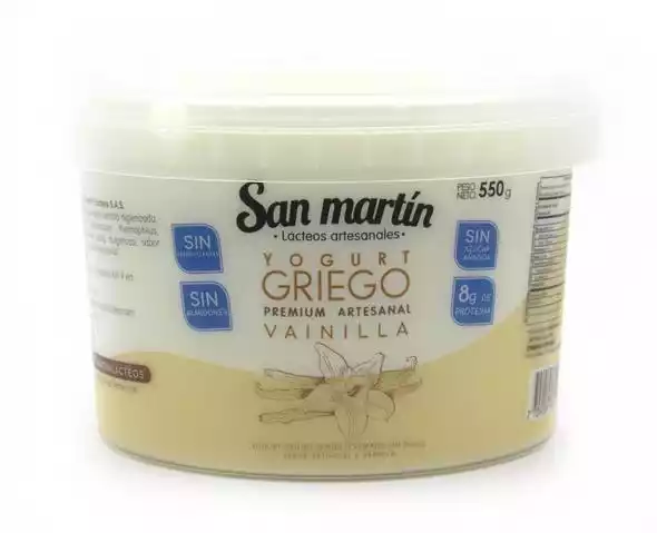yogurt griego san martin vainilla 550g