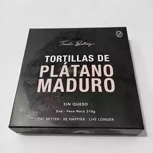 tortilla de platano treat bakery sin queso 210g