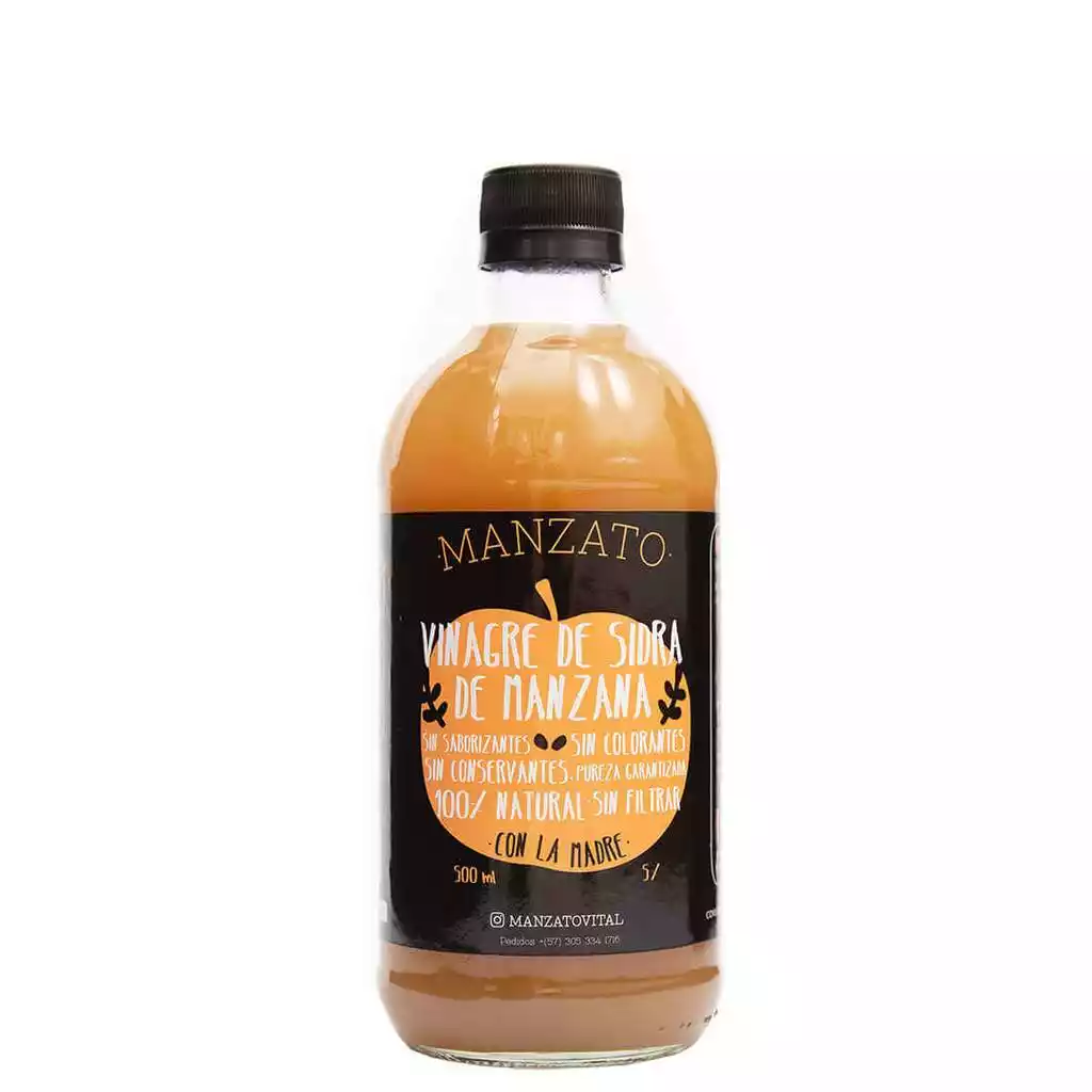 vinagre de manzana manzato 500ml