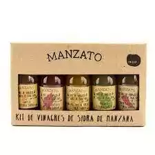 kit vinagre de manzana manzato 5u