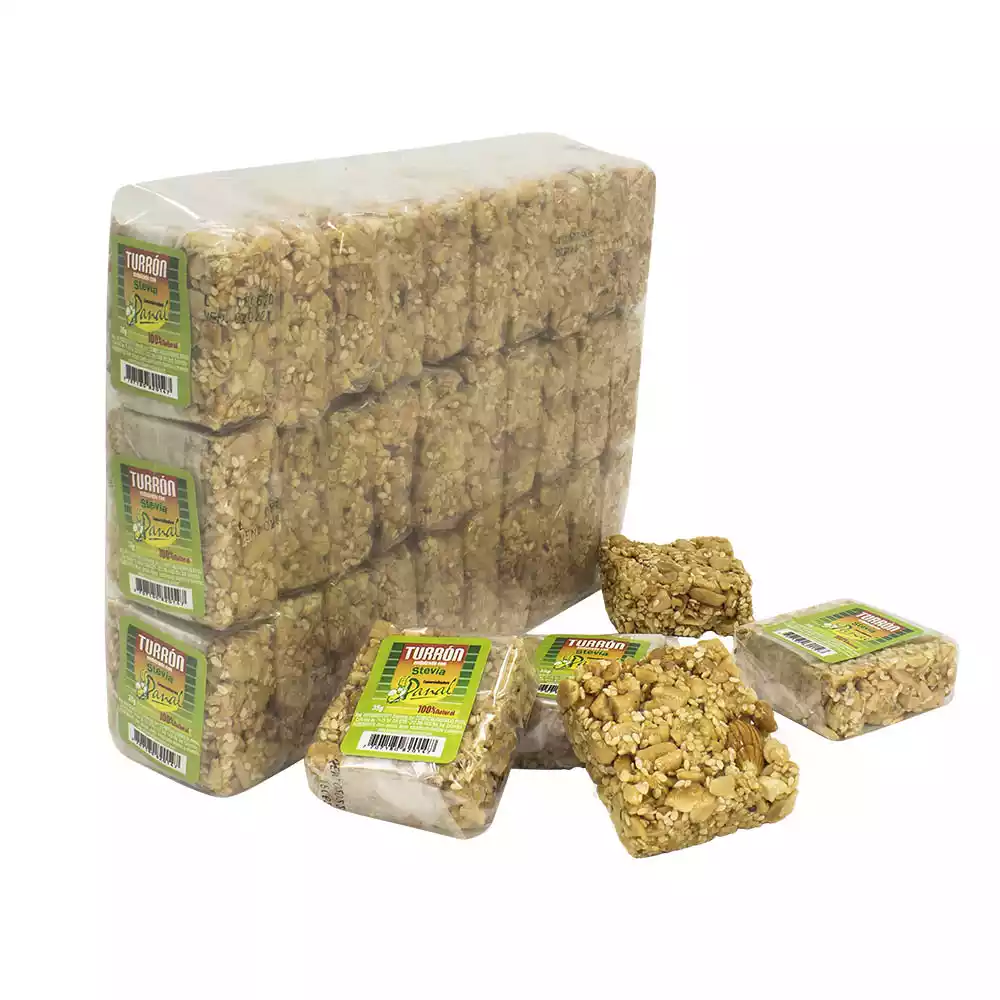 turron con estevia panal 6u