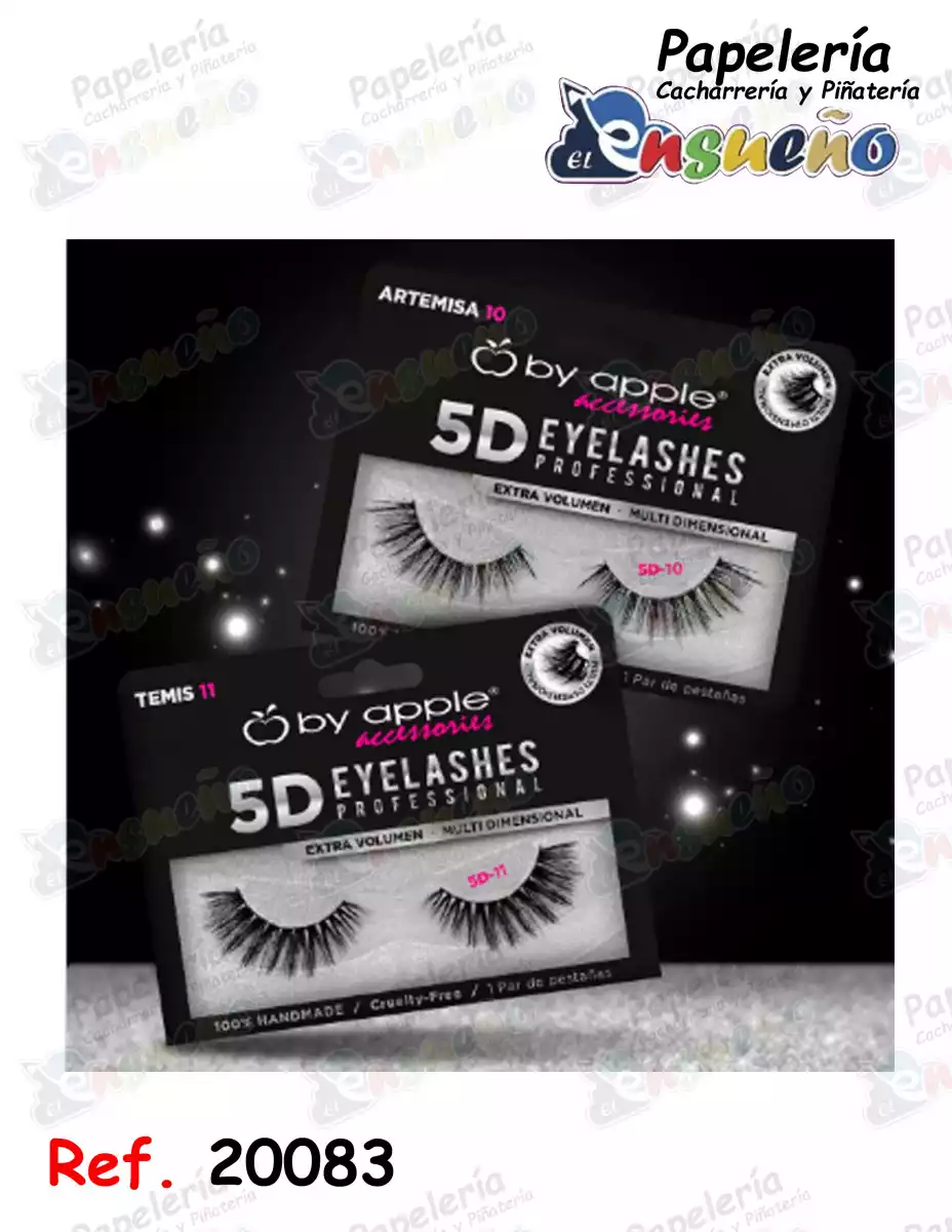 PESTAÑAS TIRA 5D (5 PARES)