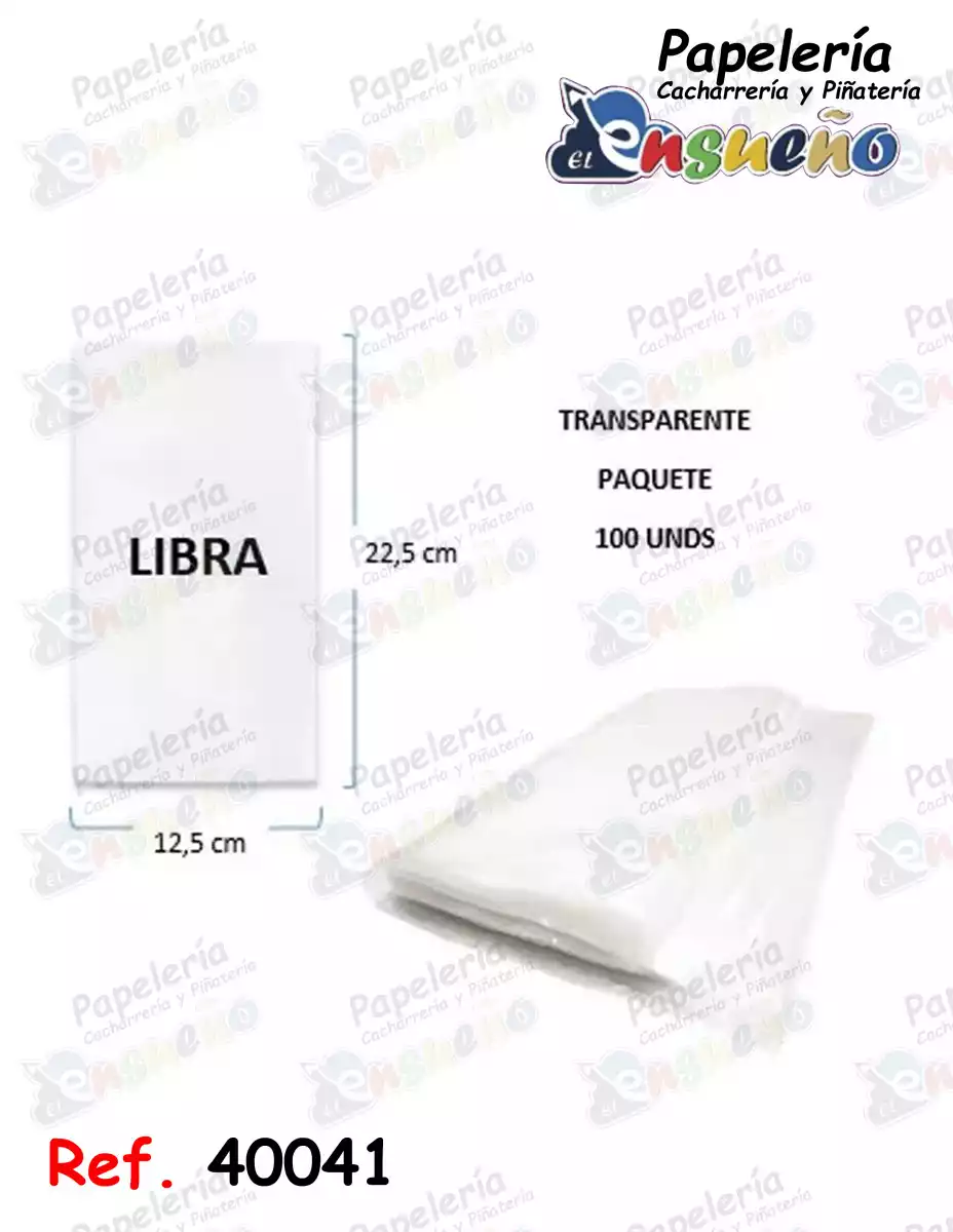 BOLSA TRANSPARENTE LIBRA