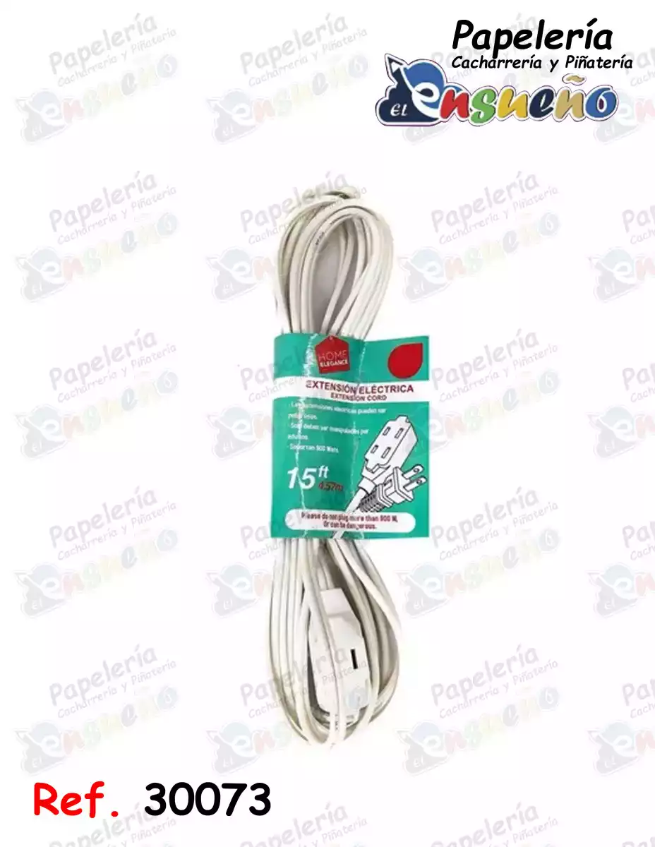 EXTENSION ELECTRICA ECONOMICA 4,5MTS (15FT)