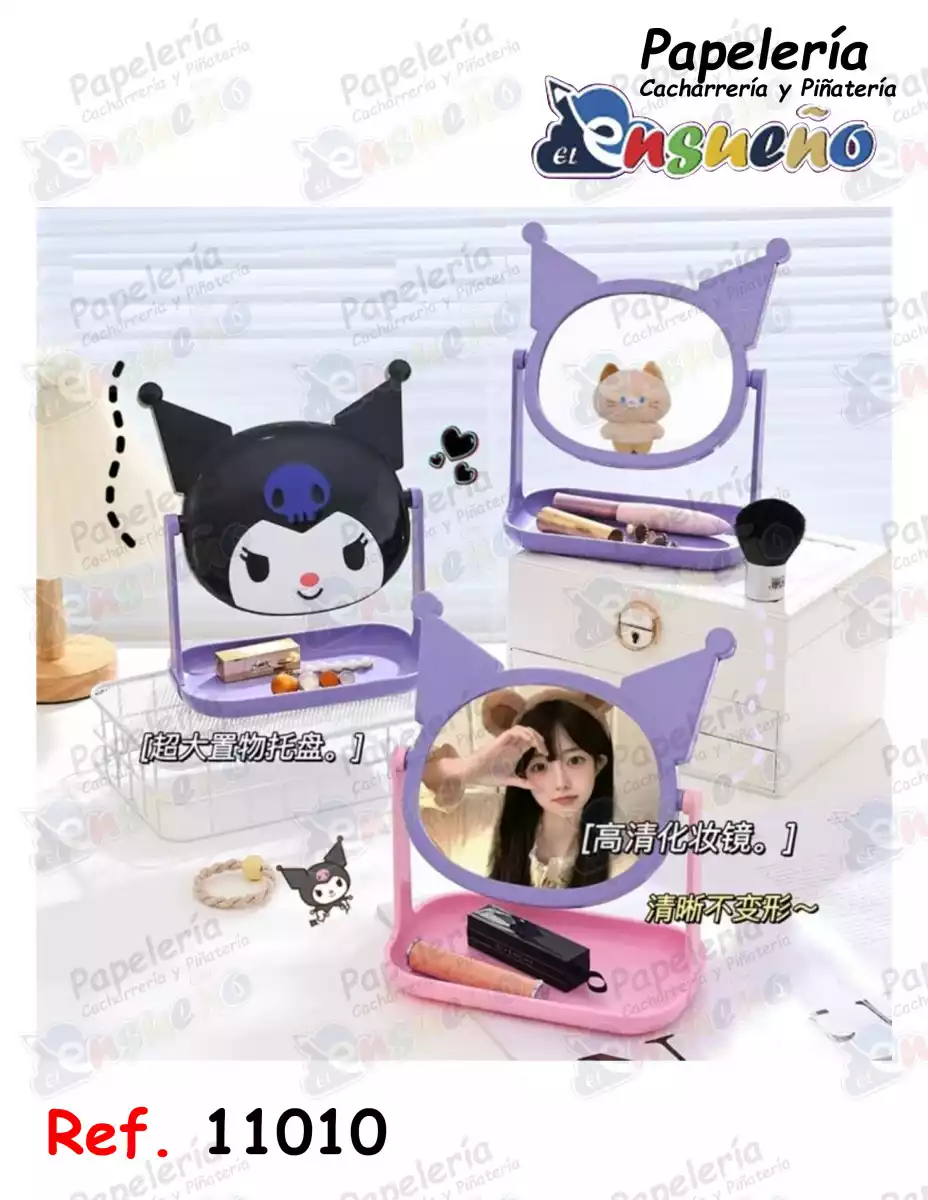 ESPEJO HELLO KITY - KUROMI JOYERO