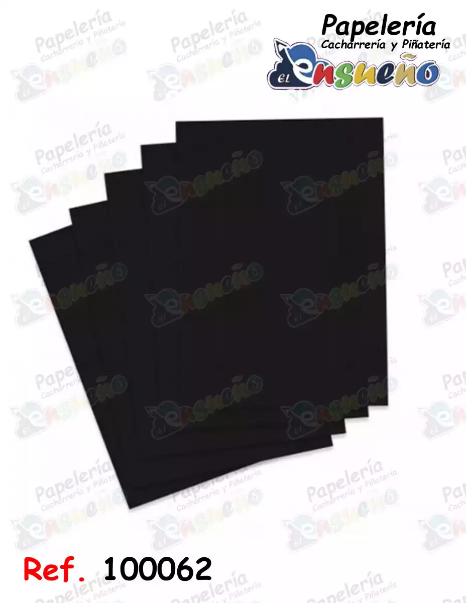 CARTULINA NEGRA 1/8