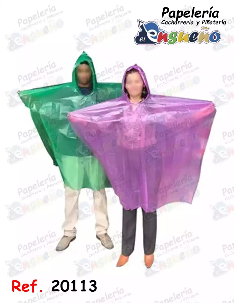 CAPA PARA LA LLUVIA PLASTICA ECONOMICA