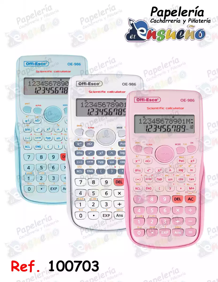 CALCULADORA CIENTIFICA OE-986 12 DÍGITOS - 240 FUNCIONES