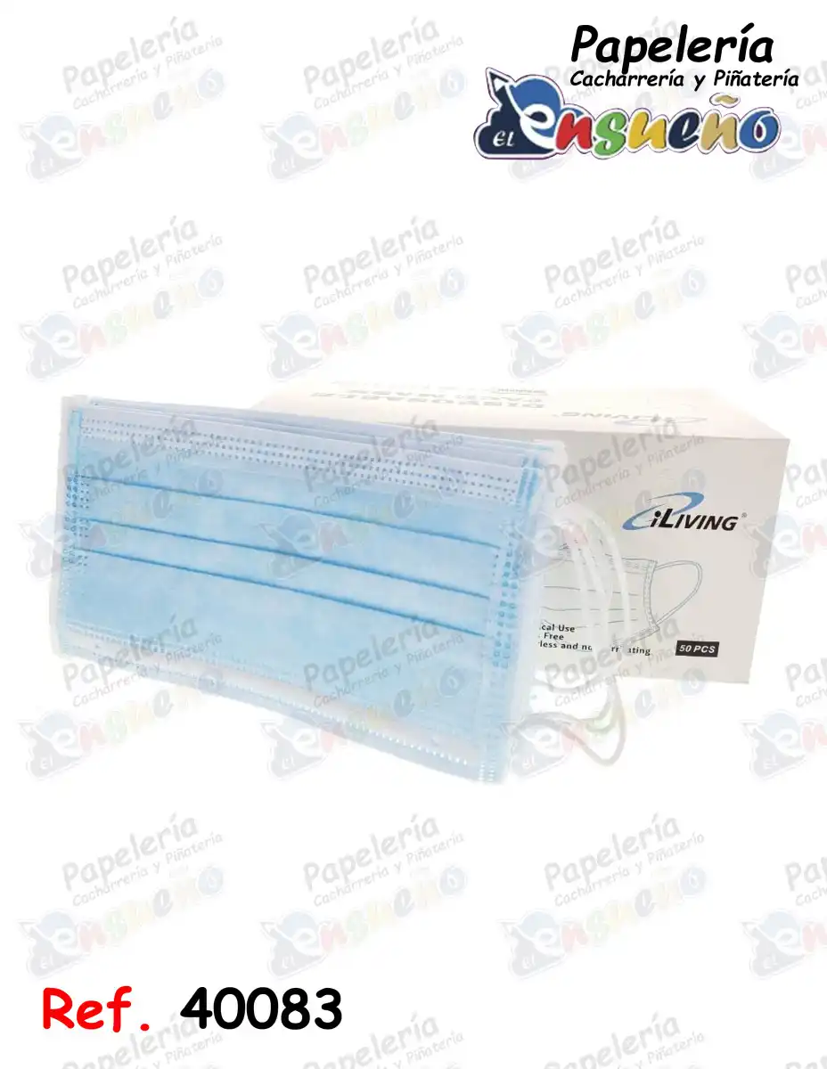 TAPABOCAS INDIVIDUAL AZUL