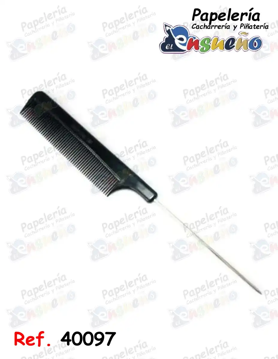 PEINE DE PELUQUERIA CABO METALICO