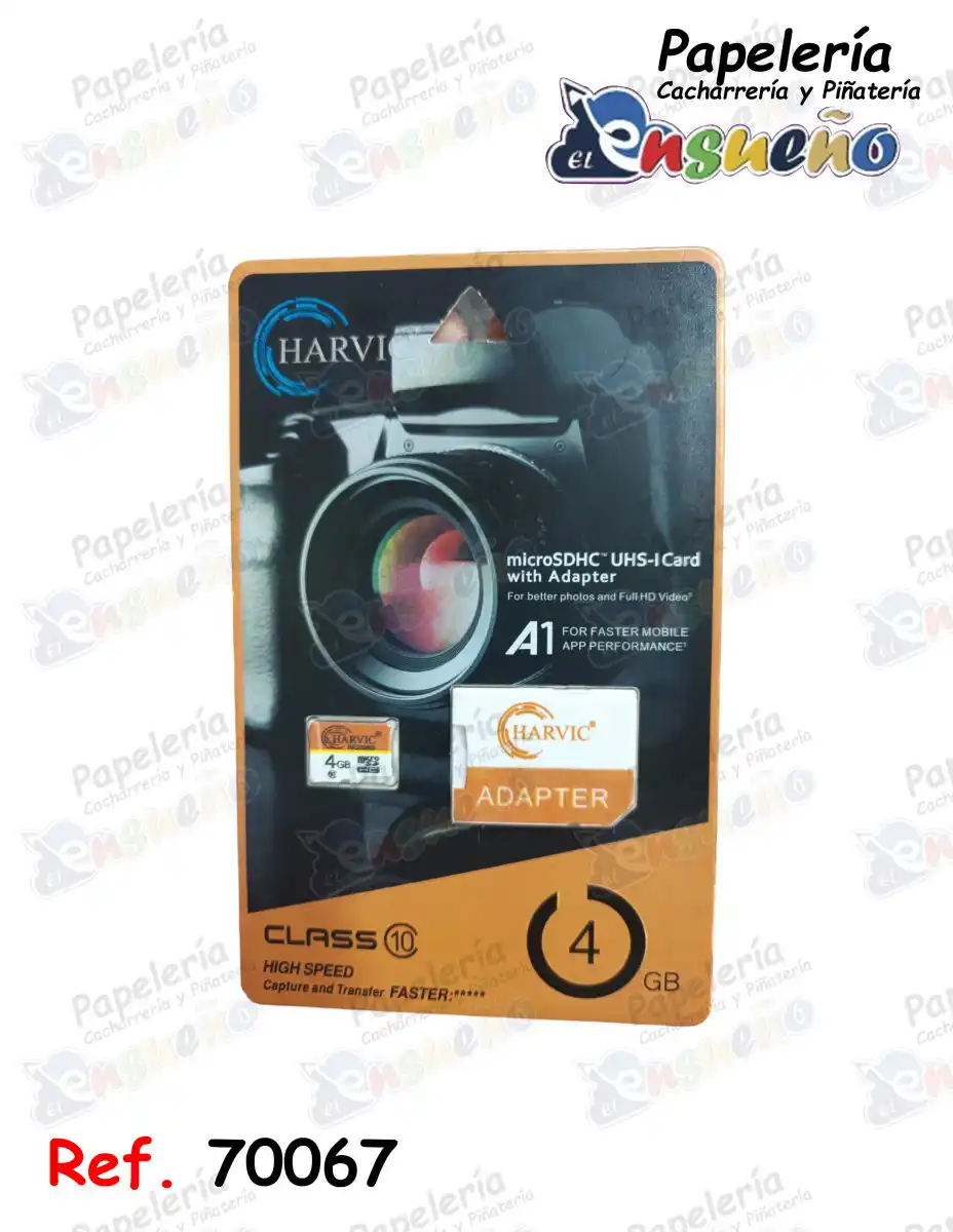 MICRO SD 4GB HARVIC CLASE 10