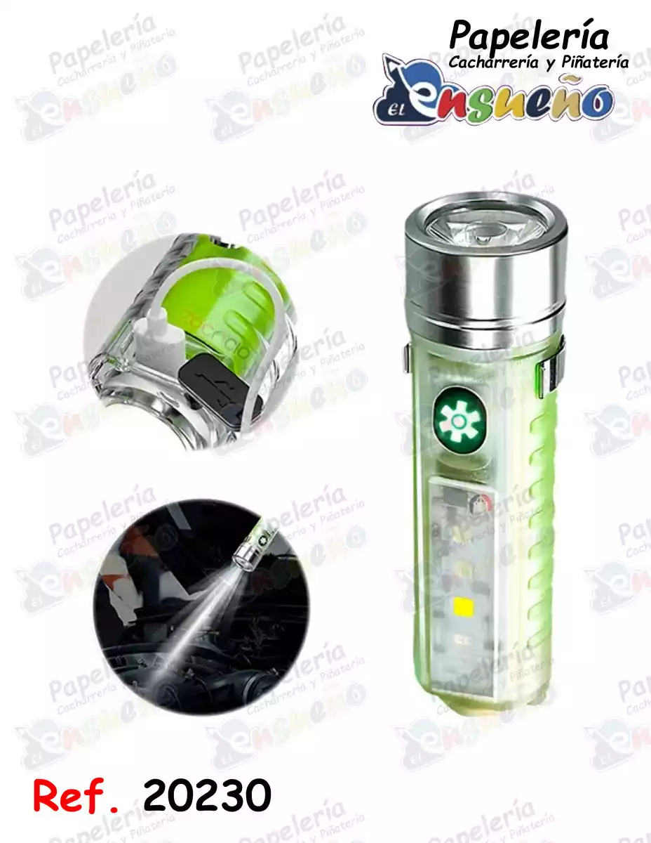 MINI LINTERNA RECARGABLE 6 MODOS