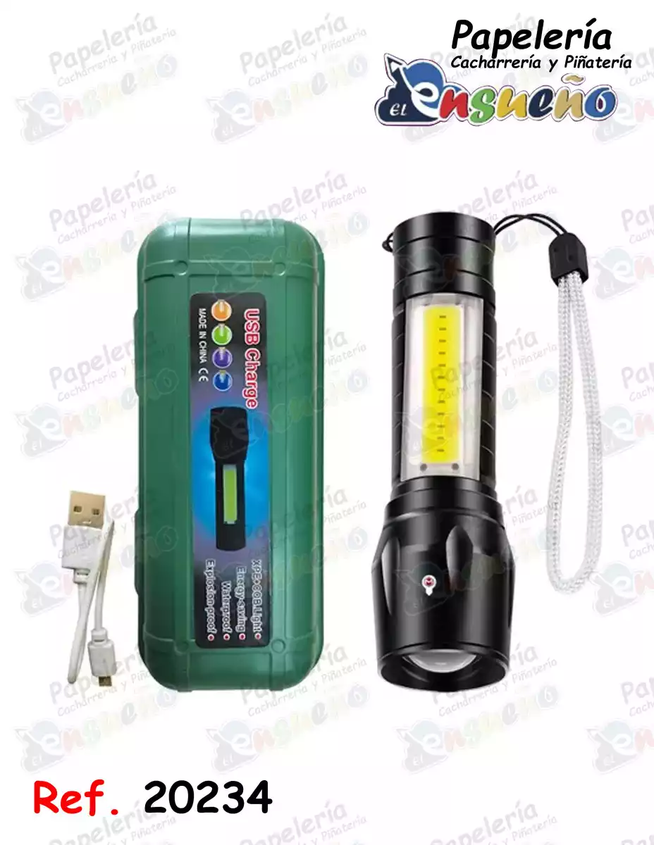 LINTERNA RECARGABLE GRANDE ESTUCHE