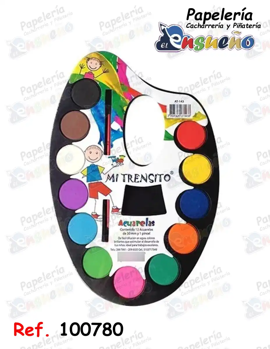 ACUARELA PALETA *12 MI TRENSITO