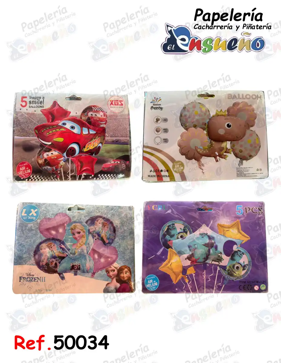 BOUQUET (5-11) PCS PERSONAJES